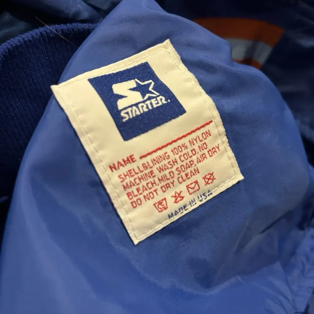 Vintage Starter New York Knicks Satin Jacket Mens 3XL Gold Logo 90s NBA Bomber